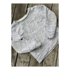 Mango Toddler Sweater Scoop Neck Elbow Patch Sz 2/3